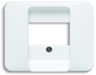 ABB 1753-0-2645 Плата центральная (накладка) для механизмов UAE/TAE, для 0247 и 0248, серия alpha nea, цвет белый матовый