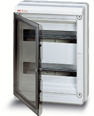 ABB 12754 EUROPA IP65 бокс настенный 24М прозр.дверь серый