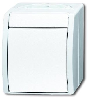 ABB 1085-0-1632 Переключатель 1-клавишный, IP44, для открытого монтажа, серия ocean, цвет альпийский белый