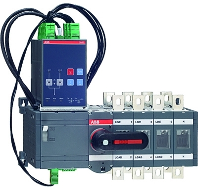 ABB 1SCA112851R1001 Реверсивный рубильник OTM1250E4C3D230C 4-полюсный с блоком АВР OMD300