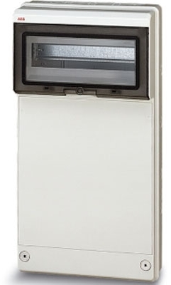 ABB 13206 Бокс с глух.пер.стенкой 275х570х140 на 12М серый