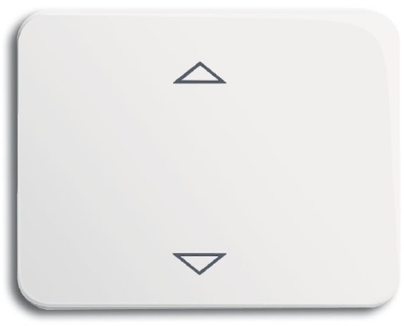 ABB 6430-0-0323 Клавиша для механизма электронного выключателя Busch-Jalousiecontrol 6411 U-101, 6411 U/S-101, 6418 U, реле 6402 U, серия alpha nea, цвет белый глянцевый