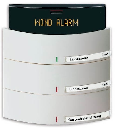 ABB 6300-0-0974 6323-24 Сенсор 3-х клавишный с ИК-приемником и LCD-дисплеем triton белый мат.