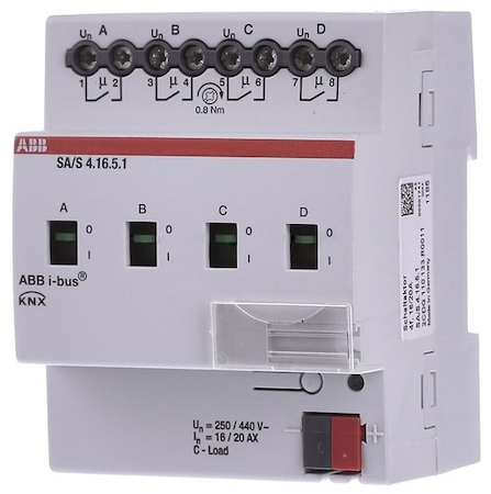 ABB 2CDG110044R0011 SA/S 4.16.5S Бинарный выход 4-х канальный 16 А изм. ток, MDRC
