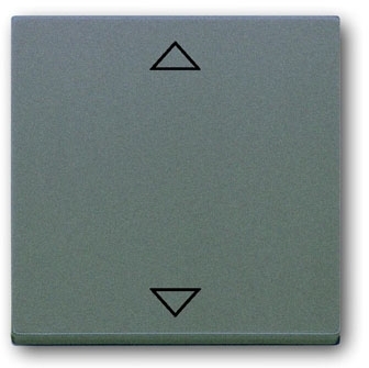 ABB 6430-0-0350 Клавиша для механизма электронного выключателя Busch-Jalousiecontrol 6411 U-101, 6411 U/S-101, 6418 U, реле 6402 U, серия solo/future, цвет meteor/серый металлик