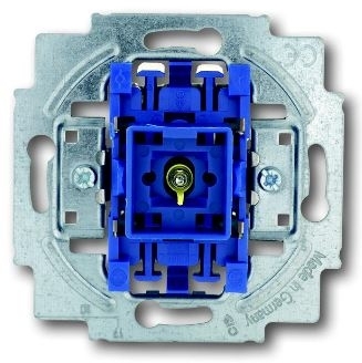 ABB 1413-0-1106 Механизм 1-клавишной, 1-полюсной кнопки (нормально-открытый контакт), с N-клеммой, с подсветкой, 10А 250В