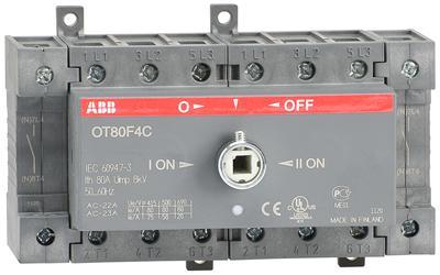 ABB 1SCA105418R1001 Manual change-over switch, I-O-II -operation, open transition