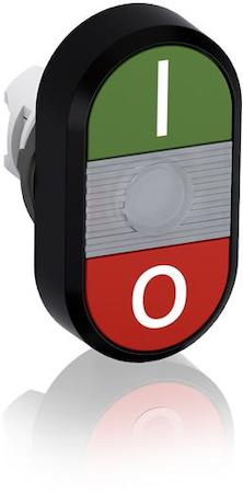 ABB 1SFA611131R1108 Green/Red Modular Double Pushbutton