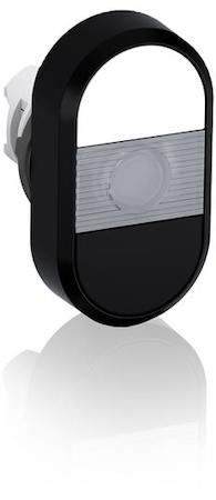 ABB 1SFA611134R1108 White/Black Modular Double Pushbutton