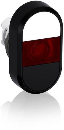 ABB 1SFA611134R1101 White/Black Modular Double Pushbutton