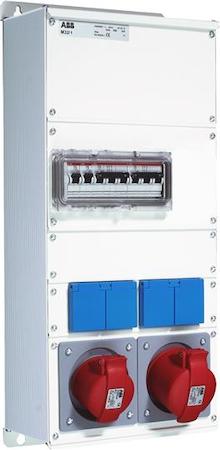ABB 2CMA100021R1000 Modular Combi M32/1 CTFL_x000D_One 16A and one 32A (346-415V) outlet (3P+N+E)_x000D_MCB two S201 C16, one S203 C16 and one S203 C32_x000D_Two double schuko outlet (1P+E) 10/16A (250 V)_x000D_Covered top. Multi flange FL21 down