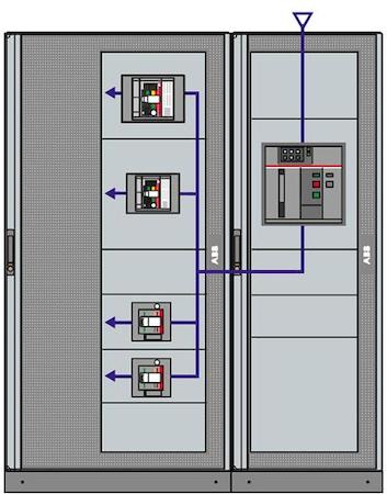 ABB 1STQ007431A0000 4 brackets for busbars at each height