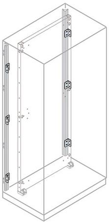 ABB A2117 N°6 fixing back plate/uprights brakets