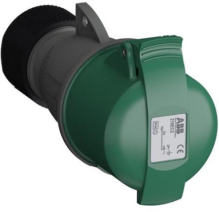 ABB 2CMA102000R1000 Industrial Connectors, 2P+E, 16A, >50 V