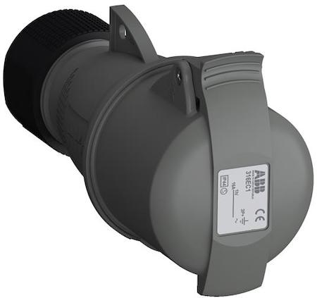 ABB 2CMA102007R1000 Industrial Connectors, 3P+E, 16A, Optional voltage V