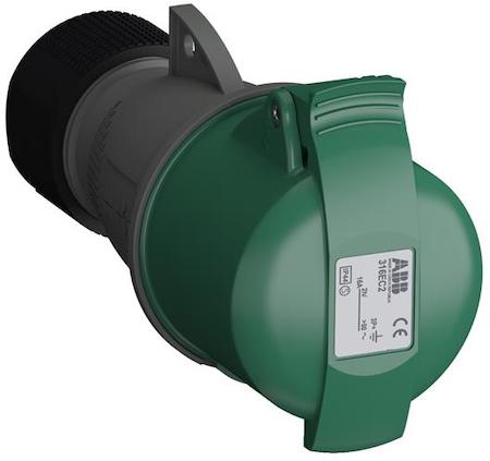 ABB 2CMA102008R1000 Industrial Connectors, 3P+E, 16A, >50 V