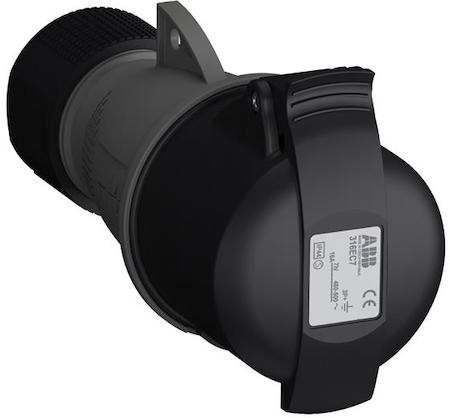 ABB 2CMA102013R1000 Industrial Connectors, 3P+E, 16A, 480 … 500 V