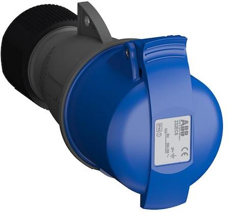 ABB 2CMA102031R1000 Industrial Connectors, 2P+E, 32A, 200 … 250 V