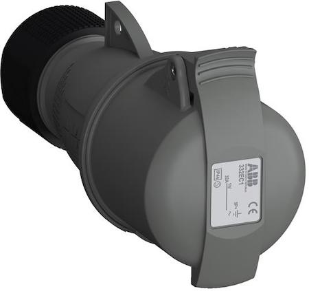 ABB 2CMA102035R1000 Industrial Connectors, 3P+E, 32A, Optional voltage V