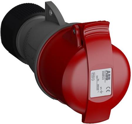 ABB 2CMA102037R1000 Industrial Connectors, 3P+E, 32A, 380/440 V