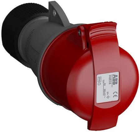 ABB 2CMA102040R1000 Industrial Connectors, 3P+E, 32A, 380 … 415 V