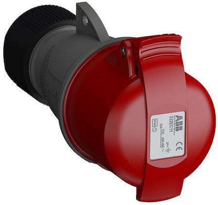 ABB 2CMA102044R1000 Industrial Connectors, 3P+E, 32A, 440 … 460 V
