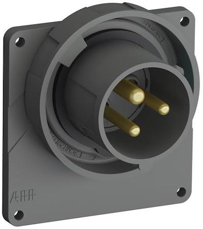 ABB 2CMA101257R1000 Panel mounted  inlets, 2P+E, 16A, Optional voltage V
