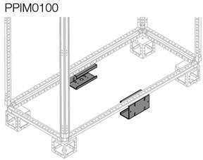 ABB 1STQ007208A0000 2 galv.sheet interm. plinths  h=100mm