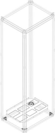 ABB 1STQ008127A0000 n.4 brackets for base without plinth