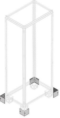 ABB 1STQ008109A0000 n.4 angular plinth covers h=100mm