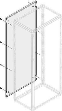 ABB 1STQ007608A0000 ip30/40 external panelh=1800mm w/d=300mm
