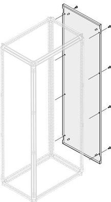 ABB 1STQ007621A0000 ip30/40 external panel h=2000mm d=500mm