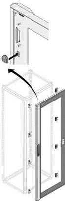 ABB 1STQ007331A0000 ip40 gl.door 24 din h=1800mm w=1000mm