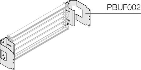 ABB 1STQ008117A0000 n.2 unifix fixing brackets