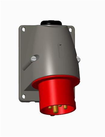 ABB 2CMA193298R1000 Surface inlet, 6h, 16A, IP44, 3P+E