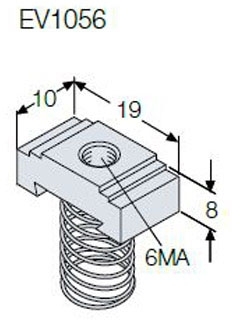 ABB EV1056 Гайка М6 для EV1050 (100шт)