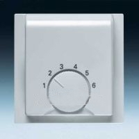 ABB 1710-0-3576 Плата центральная (накладка) для механизма терморегулятора (термостата) 1095 U, 1096 U, серия impuls, цвет чёрный бриллиант