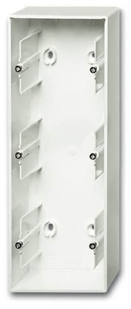 ABB 1799-0-0955 Коробка для открытого монтажа, 3 поста, серия future, цвет белый бархат