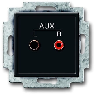 ABB 8200-0-0108 Механизм аудио-входа с суппортом, стерео