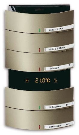 ABB 6300-0-1282 6327-260 Сенсор 5-и клавишный с терморегулятором triton палладий