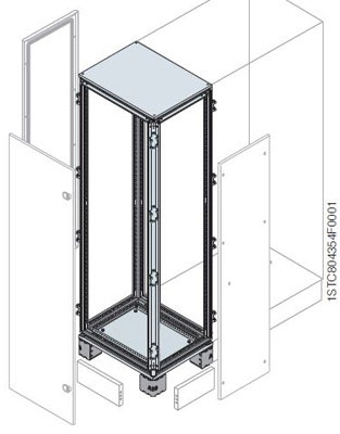 ABB ER3012K Каркас кабельной секции 2200x300x1000мм