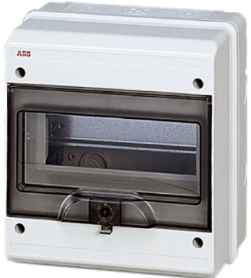 ABB 12743 FLY IP65 бокс настенный 8М прозр.дверь серый