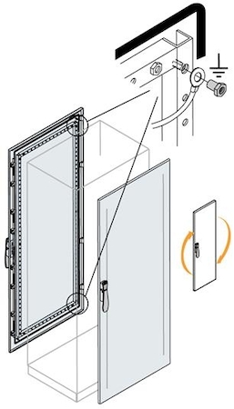 ABB EC2080K Дверь передняя/задняя 2000x800мм ВхШ
