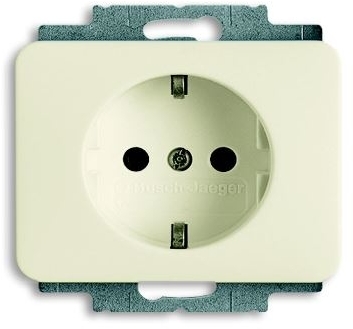 ABB 2011-0-6225 Розетка SCHUKO 16А 250В, серия alpha nea, цвет слоновая кость