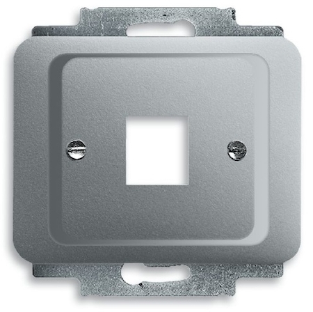 ABB 1710-0-3340 Плата центральная (накладка) для 1-го разъёма Modular Jack (артикулы 0210, 0211 и 0219), серия alpha exclusive, цвет титан