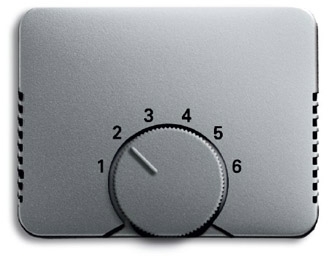 ABB 1710-0-3542 Плата центральная (накладка) для механизма терморегулятора (термостата) 1094 U, 1097 U, серия alpha exclusive, цвет титан