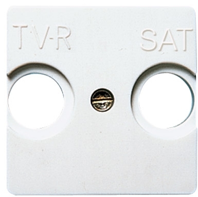 ABB 2250.1 BM Накладка для TV-R-SAT розетки, 2-модульная, серия Stylo/(Re)stylo, цвет слоновая кость