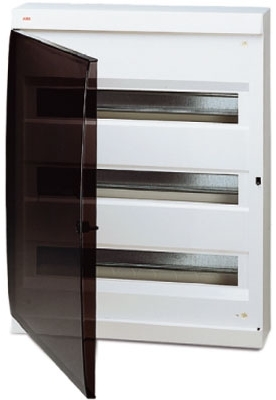 ABB 122670006 UNIBOX бокс настенный 54М прозр.дверь белый (с клемм)
