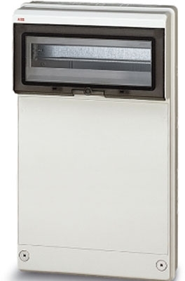 ABB 13208 Бокс с глух.пер.стенкой 380х570х140 на 18М серый