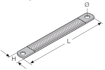 ABB AA6890 Шина заземления, гибкая 25d9 - 22x300(ШхД) (5шт)